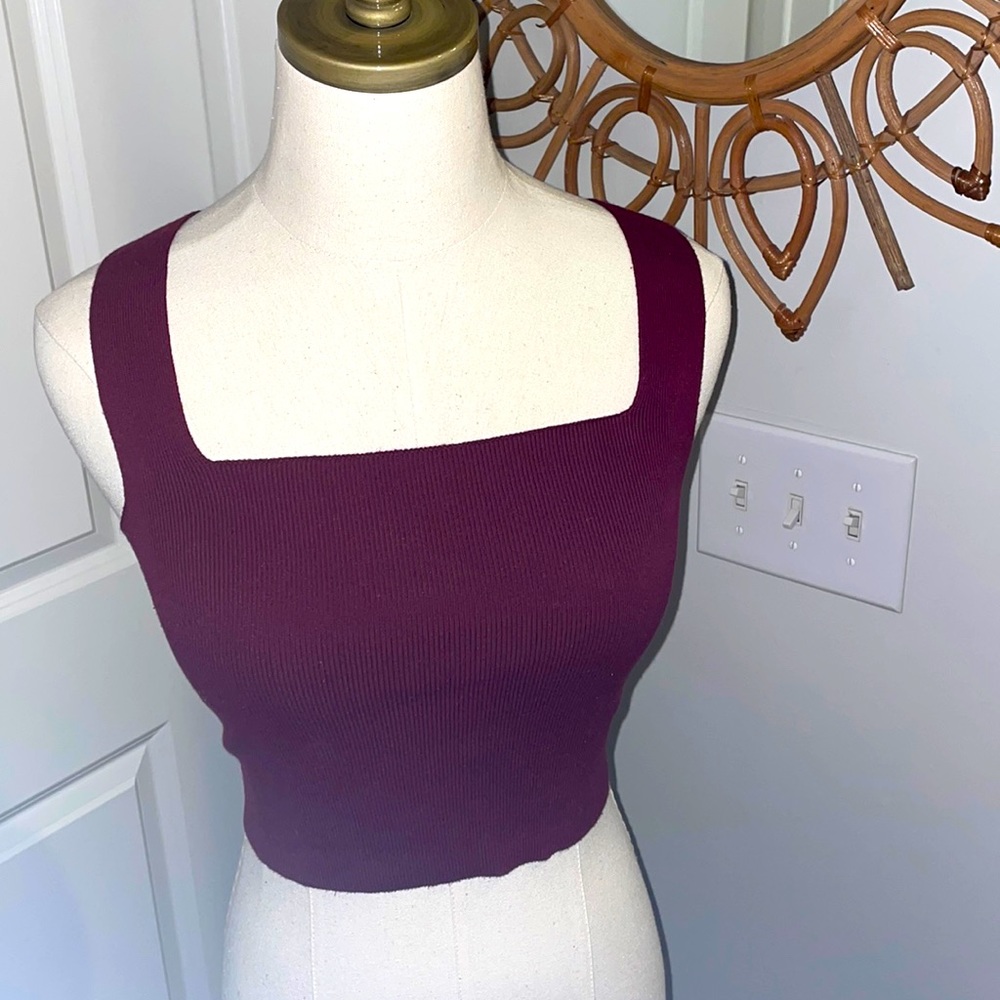 Maroon crop top by LELIS